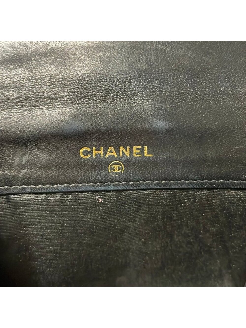★SOLD★ Chanel Hook Wallet Black CC Logo Gold - Picture 5 of 8